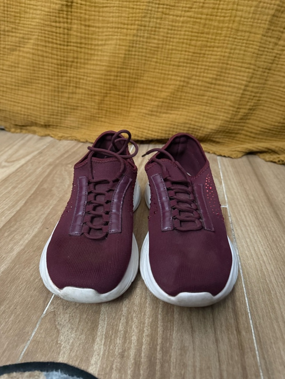 JustFab Maroon Women's Sneakers